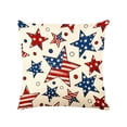 thumbnail image 2 of romoty 4th of July Independence Day Pillow Covers 18"x18", Patriotic Red Truck Stars and Stripes Throw Pillow Case, Square Decorative Cushion Cover for Home Sofa Patio Farmhouse Decor, 2 of 9