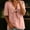 A288 Pink, variant on Womens Tie Front Bow Top Deep V Neck Short Sleeve Peplum Blouse Babydoll Empire Waist Summer Fashion Casual Flare Hem Party Clubwear Tunics Shirts