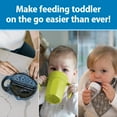 thumbnail image 3 of Dr. Brown's Toddler Feeding Starter Set, Travel Feeding Bundle with Cheers360 Spoutless Training Cup with Handles, 6m+, 3 Pack, 3 of 15