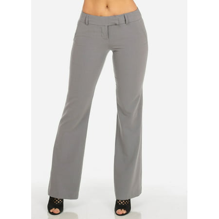 Womens Juniors Low Rise Palazzo Dress Pants 30543V - Walmart.com