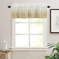 thumbnail image 5 of Grey White Valance for Windows Ombre Curtains Valances Modern Gradual Color Curtains Rod Pocket Window Treatment for Kitchen Living Room Bedroom Bathroom Home Decor 1 Panel 54x18 Inch, 5 of 6