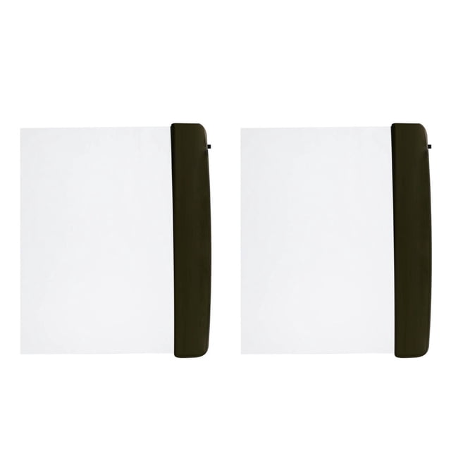 2 Pieces Flat Book Lights Led Reading Light Clear Night Lights Reading Lamp Book Light Page Portable Bookmark Light for Reading In Bed (Black, Classic Style)