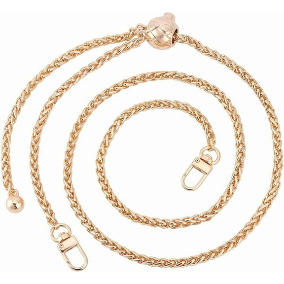 1Pc Gold Bag Chain Strap Adjustable Purse Chain Strap Adjustable Crossbody Chain Strap Spaghetti Shoulder Bag Chain Replacement Piece for Crossbody Purse 49.61 inch