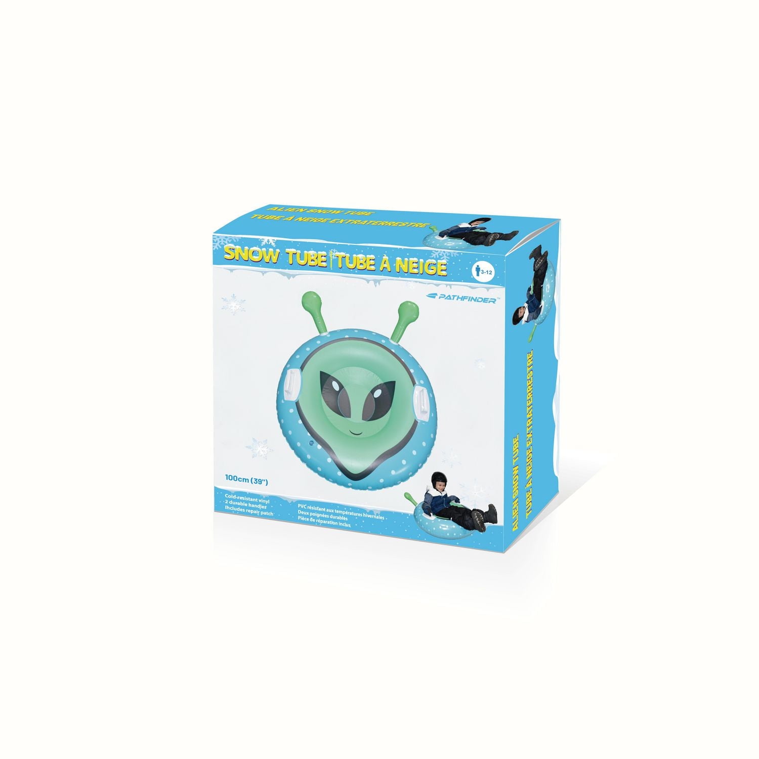 Pathfinder 39" Green Alien Inflatable Snow Tube