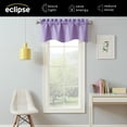 thumbnail image 4 of Eclipse Kendall Solid Scalloped Valance (1 Panel), 42 In Wide x 18 In Long, Light Purple, 4 of 6