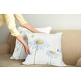 thumbnail image 3 of Ambesonne Dragonfly Throw Pillow Cover 2 Pack, Chamomile Soft Nature, 20", Yellow White, 3 of 6