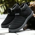 thumbnail image 2 of Coofit Women Winter Boots Thick: Faux Fur Lined Magic Sticker Ankle Boots Snow Booties, 2 of 10