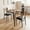 Vintage, variant on GymChoice Small Square Dining Table Set for 2, 3 Pieces, Kitchen Table, Brown