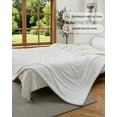 thumbnail image 3 of Heated Throw Blanket 90"x100" ,Soft Flannel & Waffle Texture Electric Blanket, 4 Heat Settings, 4 Hour Auto Shut Off, Overheat Protection, Machine Washable, for Bed, Sofa, Couch, Office, 3 of 5