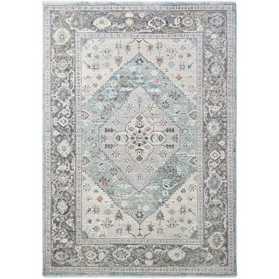 Mayberry Rug  7 ft. 10 in. x 9 ft. 10 in. Windsor Aria Area Rug - Gray