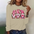 thumbnail image 4 of AOOCHASLIY T-Shirt à Motif Nœud pour Femmes, Sensibilisation au Cancer du Sein, Col Rond, Manches Courtes, Coupe Décontractée, Tenue Décontractée, 4 of 4