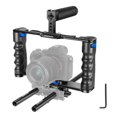 thumbnail image 1 of NEEWER Aluminum Alloy Camera Cage, Filmmaking Rig with Top Handle, Dual Grips & Arca Type Base, Compatible with Sony A7S III A7IV A6600 Canon EOS R5C R5 R6 DSLR/Mirrorle, 1 of 8