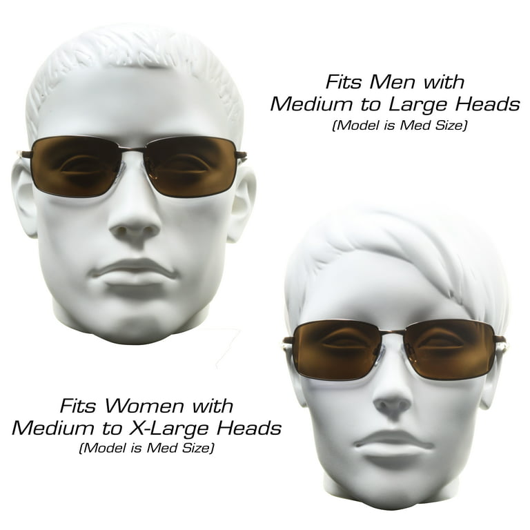 Buy proSPORT Aviator Polarized Bifocal Sunglasses Readers +2.00 Gold Fame  Brown Lens Men Women. Fit Medium to Large Head Sizes. at