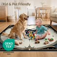 thumbnail image 4 of ODIKA 3'x5' Ultra-Soft Throw Mat, Moth Gothic Ornate Vintage Scroll Border Witchy None Washable, Bare feet friendly, Easy Care Indoor rug for Bedside, Vanity, 4 of 7