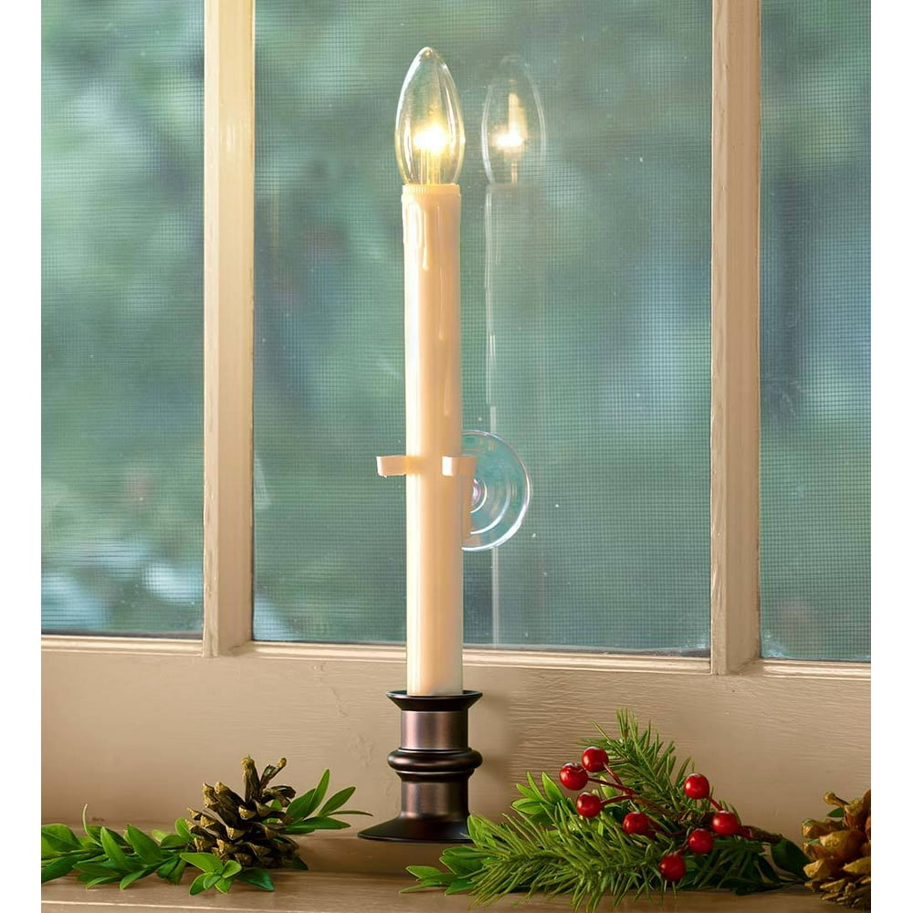LED Suction Cup Window Candle with Auto Timer