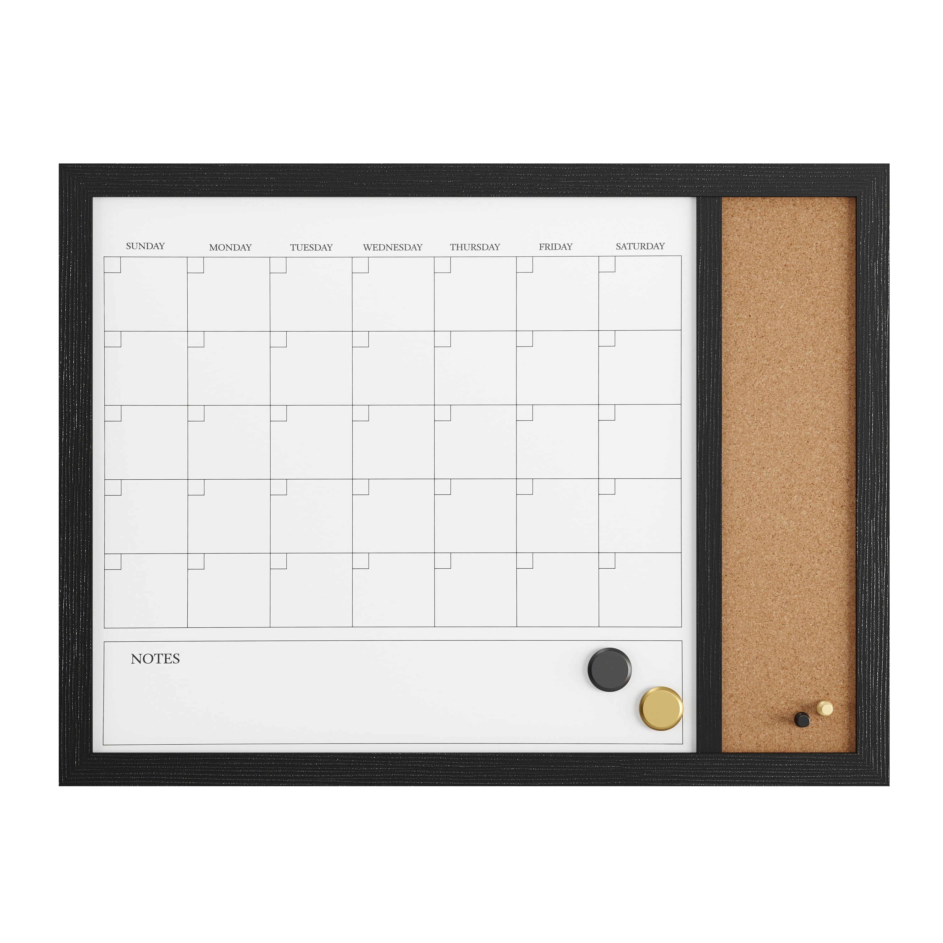 Dry Erase Calendar With Cork Board