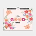 thumbnail image 2 of Libreta genérica de hojas fijas con 4 motivos florales, bloc inspirador, plan de inglés de 12 meses, autodisciplina, registro de entrada, 2 of 8