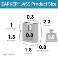 thumbnail image 4 of Candado con llave Zarker J45S de acero inoxidable de alta resistencia, paquete de 1, 4 of 7