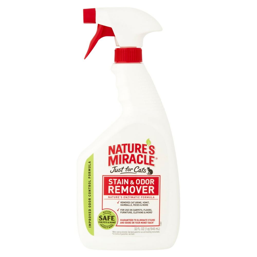 Nature's Miracle Just for Cats Stain & Odor Remover Spray, 32 oz
