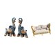 thumbnail image 5 of Figura de elefante,Figuras de elefantes,estatuas,adornos de animales,Escultura coleccionable para dormitorio,decoración del hogar,regalo.,sofá de casa de muñecas,Muebles para casa de, 5 of 8