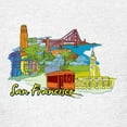 thumbnail image 3 of CafePress - San Francisco Travel Poster T Shirt - Light T-Shirt Kids XS-XL, 3 of 4