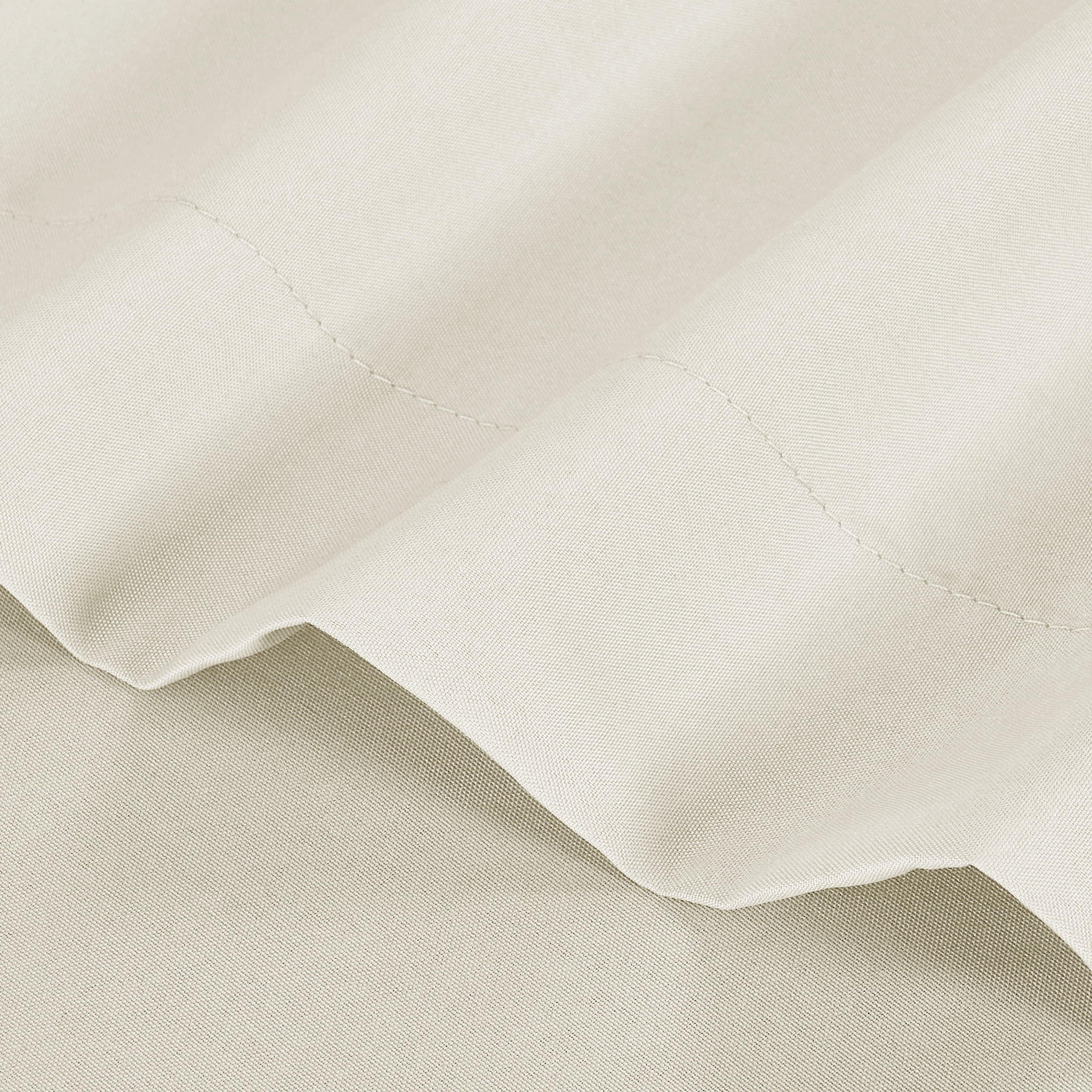 Mainstays Basic Value Microfiber Bed Sheet Set, Fresh Ivory, Twin, 3 Piece