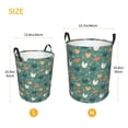 thumbnail image 2 of Lsque Flowe Rooster pattern Laundry Hamper Basket, Tall Woven Rope Hamper Basket for Clothes, Lightweight Storage Basket, Collapsible Waterproof-Medium, 2 of 8