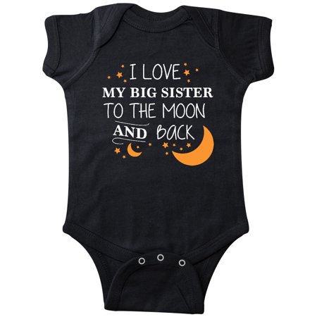 

Inktastic I Love My Big Sister To The Moon and Back Gift Baby Boy or Baby Girl Bodysuit