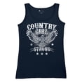 thumbnail image 5 of Country Girl Strong Eagle Women's Tank Top Distressed Patriotic Vintage Spread Wings Rural Pride Life Lovers Gift, 5 of 7