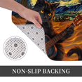 thumbnail image 3 of Non Slip Door Mat, Starry Night Cat Guitarist A Fast Drying Bath Tub Mats, Absorbent Bathroom Rugs Entrance Welcome Mat, Bath MatS for Tub, Floor, Home, Kitchen, Hotel,16x24in, 3 of 7