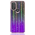 thumbnail image 4 of Rosebono Phone Case for Motorola Moto G Play 2023 / Moto G Pure / Moto G Power 2022, Bling Glitter Sparkle Laser Purple Ultra Transparent Skin Cover Shockproof Case, 4 of 4