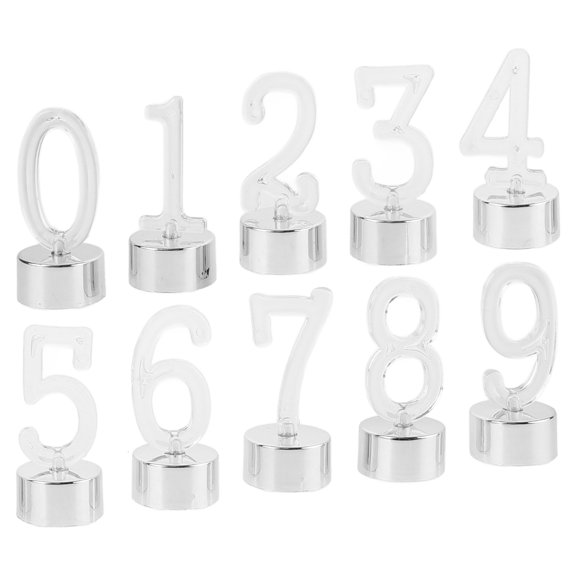 OFFIGAM Number LED Candles Smokeless Birthday Cake Decoration Light Set for Party Celebration
