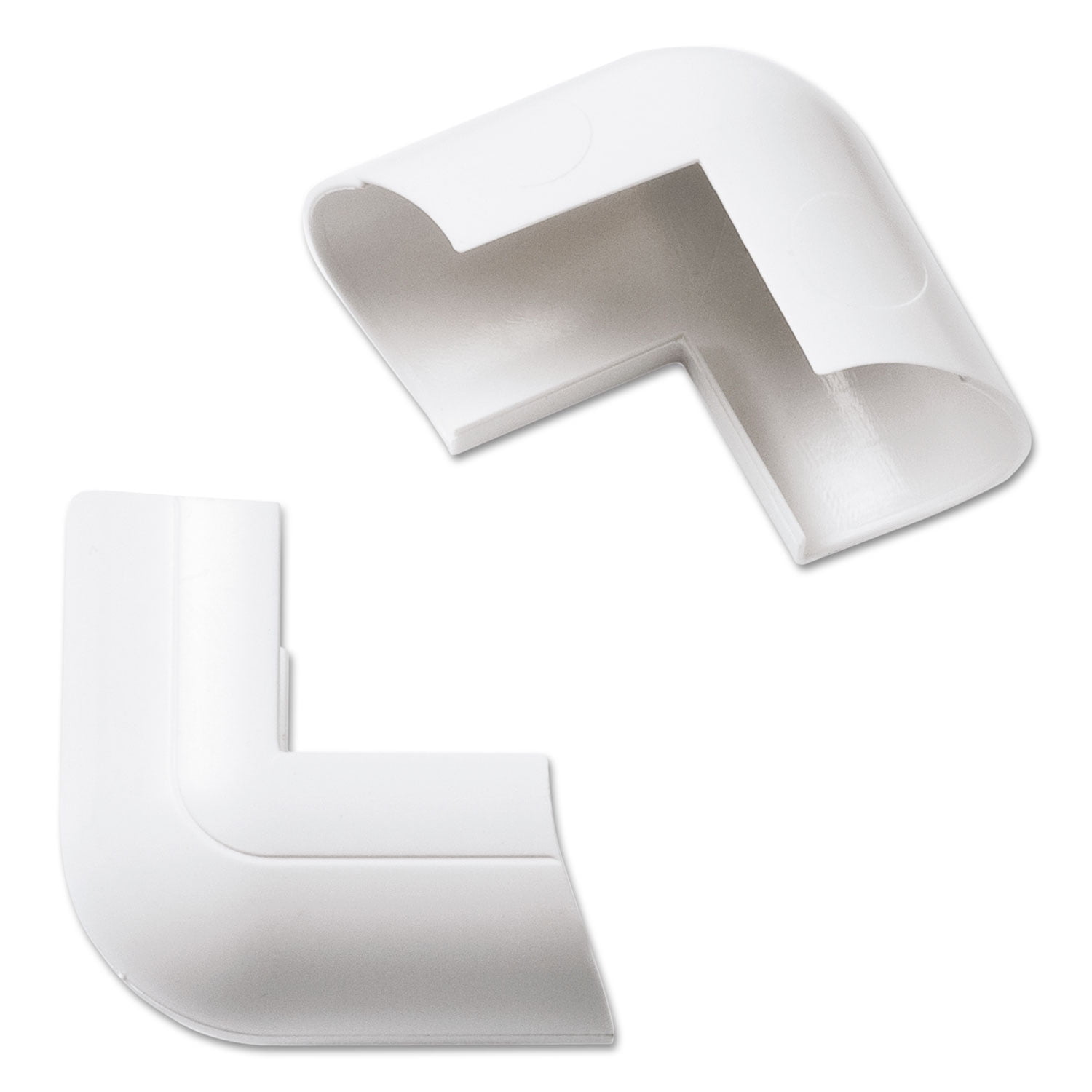 ClipOver External Bend for Mini Cord Cover, White, 2 per Pack