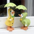 thumbnail image 3 of Blasgw Garden Ducks,Garden Ornaments, Garden Statue, Ducks Standing With Umbrellas,Funny Outdoor Statue Decoration Indoor Outdoor Figurines For Home Yard,Garden, Balc A, 3 of 5