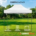 thumbnail image 2 of Carpa Toldo 2x3M Reforzado Plegable Impermeable Facil Armado Y Transporte para Jardín Casa Exterior Uso Rudo Acero Lona (Blanco), 2 of 7