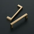 thumbnail image 2 of 10 Pack Solid 3-1/2 Inch Kitchen Square Cabinet Handles Champagne Bronze Cabinet Pulls Dresser Drawer Pulls Kitchen Cupboard Hardware Handles, 2 of 9