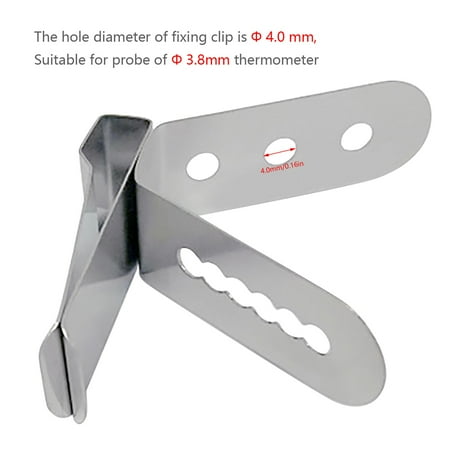 

Thermometer Bracket a Thermometer Holder Stainless Steel Probe Holder Hole Diameter About 4 Mm Clearance Sale! Mbxmh Securing Clip Hygrometer 1X Thermometer Stand