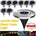 thumbnail image 2 of Disco de energía Solar de 20Led, luz subterránea para jardín al aire libre, foco de luz de cubierta, lámpara Led Solar enterrada, decoración de jardín, 2 of 4