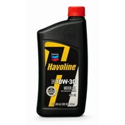 Chevron Havoline Conventional Motor Oil 10W-30, 1 Quart Bottle