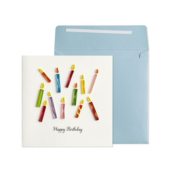 NIQUEA.D, Candles Quilling Birthday Card