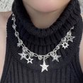 thumbnail image 1 of Y2K Spice Girl Millennium Spice Girl Rock Punk Hip Hop personalidad nicho collar de cadena de clavícula, 1 of 5