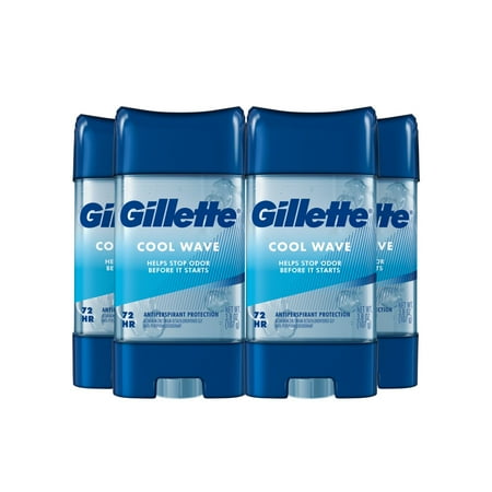 Gillette Clinical Protection Clear Gel Antiperspirant and Deodorant for Men Cool Wave Scent 2.6oz