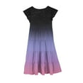 thumbnail image 4 of Liquidation d'Économies d'Été! WRKEKC Robes pour Petite Fille, Robe d'Été Décontractée pour Filles, Robe d'Été à Manches Courtes pour Filles avec Poches à Volants, Col Rond, Imprimée, 12 Ans, 4 of 4