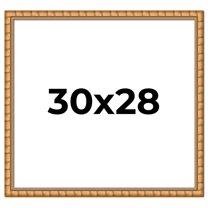 30x28 Frame Gold Real Wood Picture Frame Width 1.5 inches | Interior Frame Depth 0.5 inches |