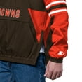 thumbnail image 3 of Men's Starter Brown Cleveland Browns Prospect Half-Zip Pullover, 3 of 3