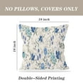 thumbnail image 4 of LALILO Throw Pillow Covers Watercolor Flowers Floral Flower Blue Cushion Cover 18" x 18", 2 Pack, 4 of 6