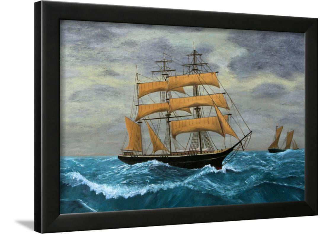 The Sovereign of the Seas  Vintage Art Sailing Print Ocean Art, Ship Art Nautical Art Nautical Print Clipper Ship Painting A Nelke