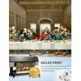 thumbnail image 6 of DECORARTS - The Last Supper by Leonardo Da Vinci Giclee Reproducation, Giclee Prints Acid Free Cotton Canvas with Matching Gold Solid Wooden Frame. Total Framed Size: 34.5" W x 20.5" H, 6 of 7