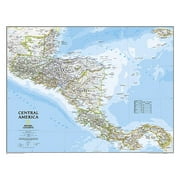 National Geographic Reference Map: National Geographic Central America Wall Map - Classic (28.75 X 22.25 In) (Other)