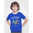 thumbnail image 2 of Autism Awareness Support Heart Puzzle Youth T-shirt, Youth XS, Royal (Multicolor), 2 of 5